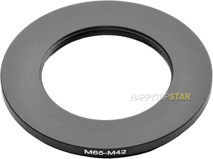 Metal M65 to M42 M65 65 mm to M42 42mm 1mm Thread Pitch 65-42 Male to Female Step-Down Coupling Ring Adapter Adaptor Converter for Lens Filter