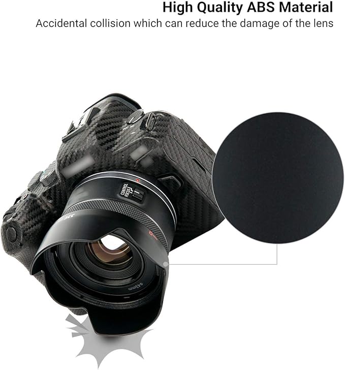 Tulip Flower Lens Hood for Canon RF 50mm f/1.8 STM on EOS R6 R5 RP R Camera, Reversible Lens Shade Replace Canon ES-65B Lens Hood, Compatible with 43mm Filters and 43mm Lens Cap