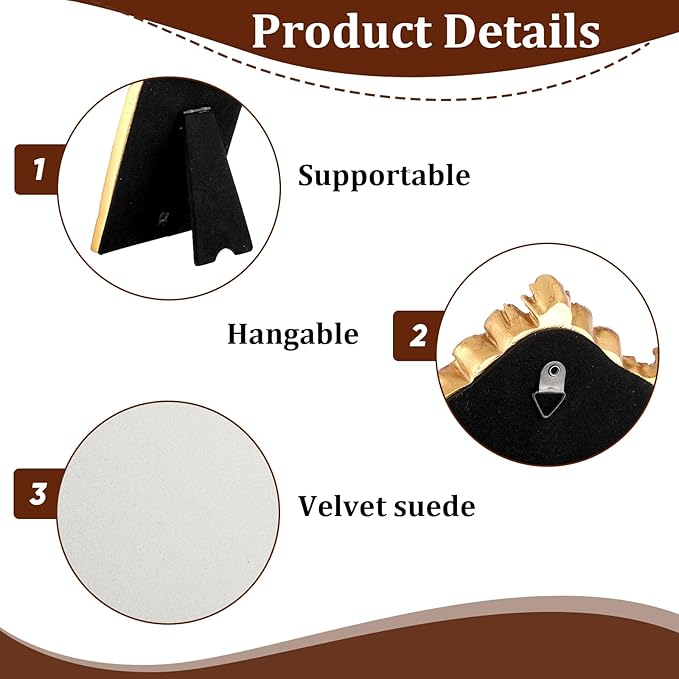 2 Pcs Vintage Jewelry Tray Set, Vintage Necklace Organizer with Velvet Backing and Ring Holder, Gold Ring Display Stand Frame, for Selling, Baroque Trinket Storage Dish Gifts for Women Wedding