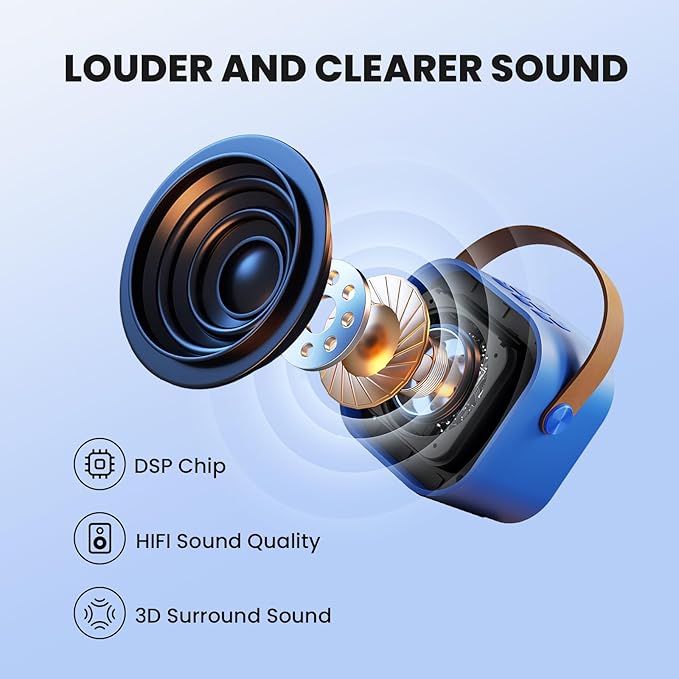 Mini Karaoke Machine for Kids, 2026 TOP Toys Birthday Gifts Ideas for Girls Ages 4, 5, 6, 7, 8, 9, 10, 12+ Years Old, Portable MP3 Player with 2 Wireless Mics for Family Home Party