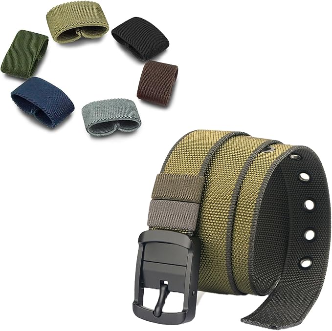 11 Pcs Thickening Elastic Belt Keepers, Nylon Webbing Strap Organizers & Holders for 1.5" to 2" Wide Belts