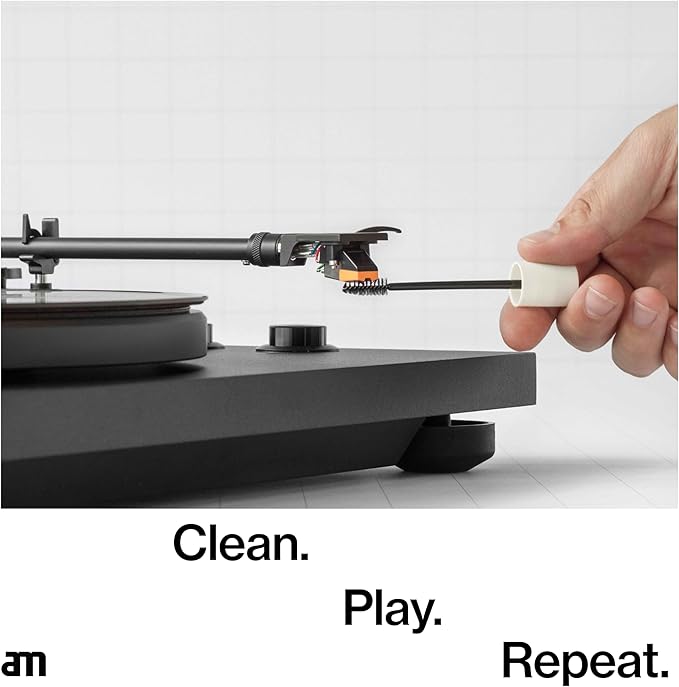 am Stylus Cleaner for Turntable Needle – Anti-Static Stylus Cleaning Brush for Record Players – Gentle Vinyl Needle Cleaner for Better Sound and Longer Cartridge Life