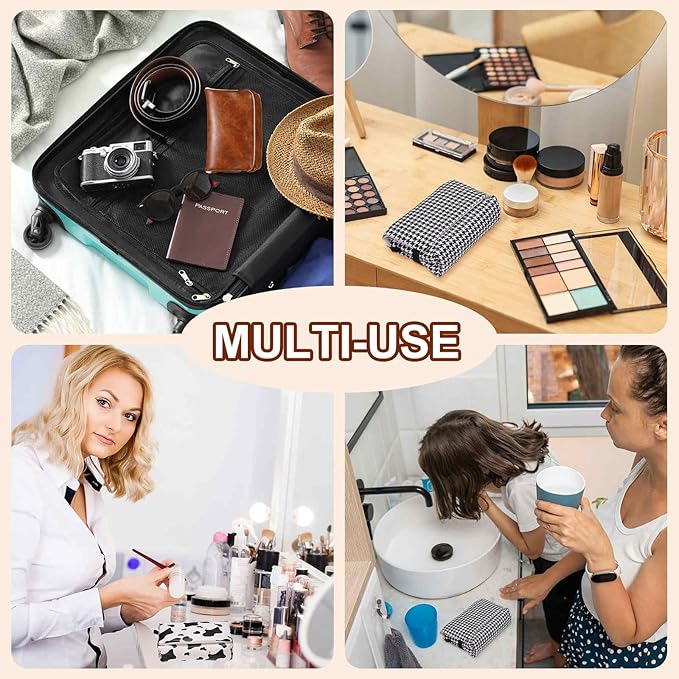 Nexarelle 1 Pcs Digital Camera Storage Bag, Nylon Polyester Multi-Purpose Small Portable Storage Bags for Photography CCD Machine Women Men Travel Cosmetic Clutch Purse, Black and White