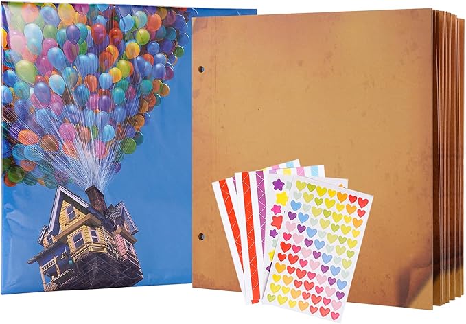 11.5x11.5 Inch Our Adventure Book Inner Pages,Refilled Pages for DIY Scrapbook Photo Album,10 Sheets/20 Expansion Pages Extra Pages No Ink Penetration/Expansion