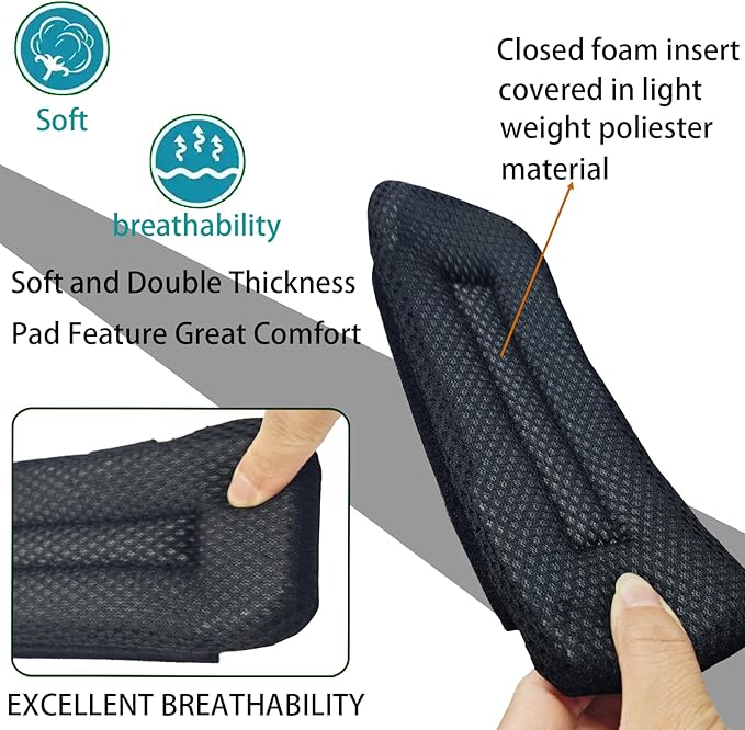 2 Pack Soft Breathable Shoulder Strap Pad guitar strap pad Tactical Vest Shoulder Pad,Mesh Pads with Tactical Gear