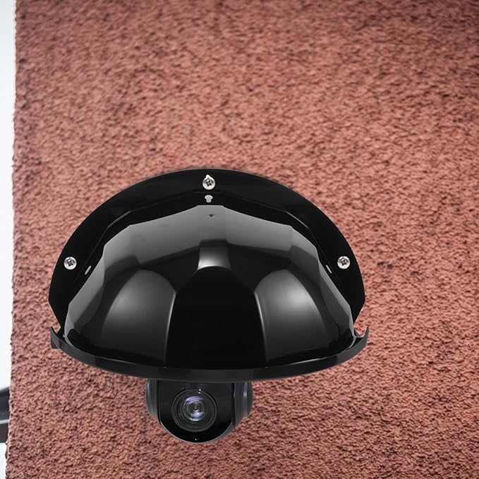 OSOLADY Security Camera Rain Cover Outdoor Waterproof Plastic Protector Shield for Black Weatherproof Shield for Outdoor Monitoring