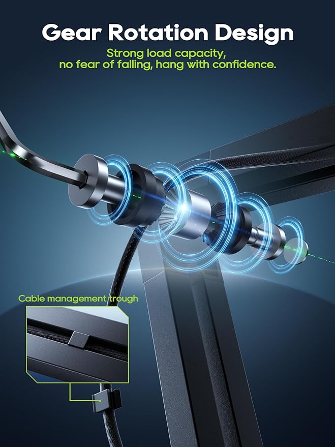 Mic Arm, Boom Arm 360° Rotatable Microphone Stand with Desk Mount, Foldable Desk Mic Arm with 3/8'' to 5/8'' Screw Adapter, Microphone Arm for Live Streaming, Gaming, Podcasting (M01)