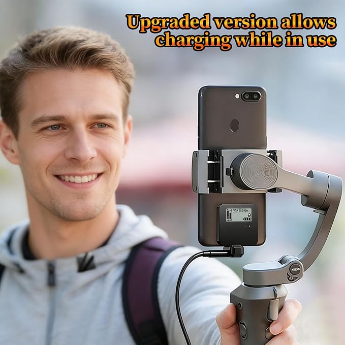 U Shape Microphone Lighting OTG Adapter Converter Compatible with DJI Mic 3 Mic 2 and DJI Mic mini and Other Wireless Microphones for iPhone 14 13 12 11 8 XS (with Charging Function)