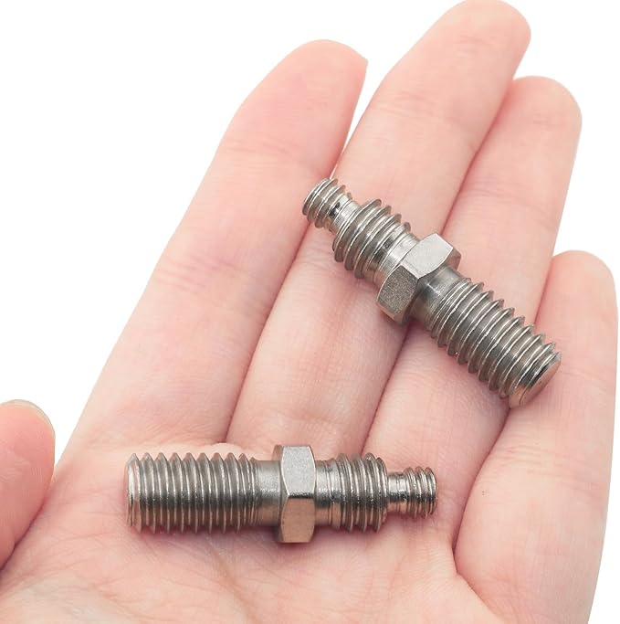 3PCS Head Column Iron 1/4 to 3/8 Tripod Accessories Camera Adapter Screws Threaded Adapter Tripod Screws for Flash Studio Light Holder Ball Head Lens Ring Binoculars