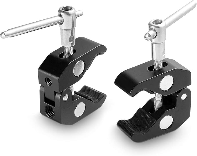 SmallRig Super Clamp(2 Pack) Magic Arm Clamp for DJI Ronin, Camera Monitor, LED Light 2058