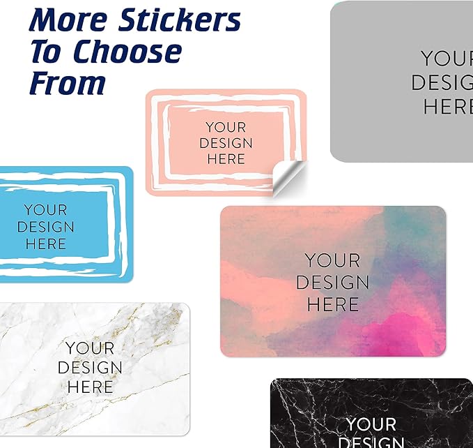 100 Custom Vinyl Stickers - Upload Your own Image, Text, Design, Logo - Personalized Logo Labels for Handmade, Packaging, Bottle, Jars, Candle, Brand Stickers (Peach, 6x4)
