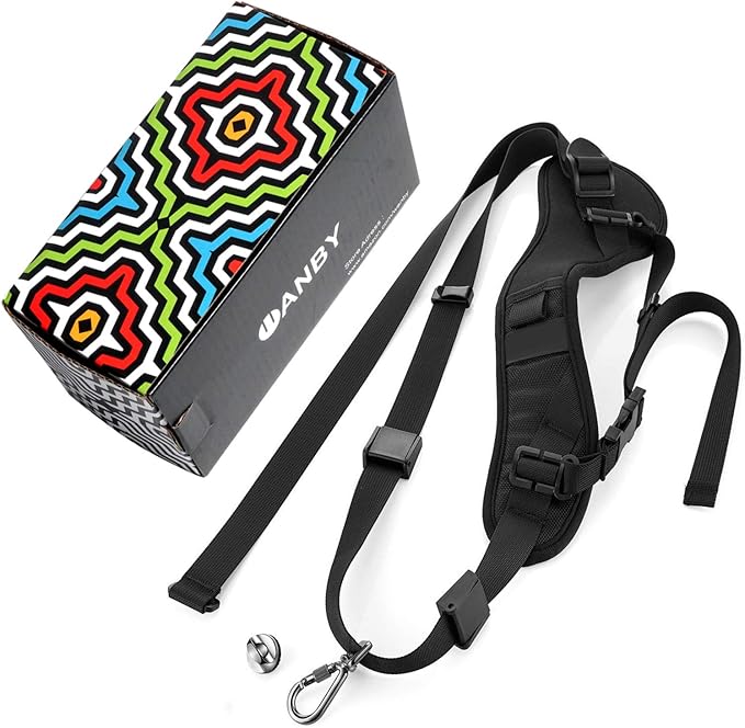 WANBY Camera Padded Shoulder Neck Strap Quick Release Sling Belt for DSLR SLR