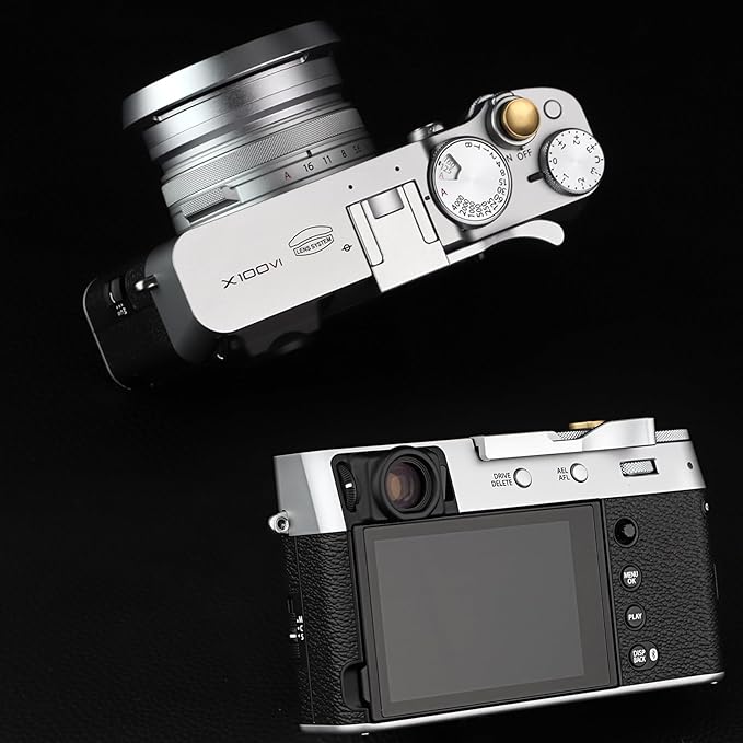 Haoge THB-X2S Metal Hot Shoe Thumb Up Rest Hand Grip for Fujifilm X100VI Fuji X100V Camera Silver
