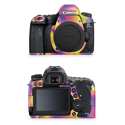 Camera Skin Compatible with Canon EOS 6D Mark II Camera (2017) - Melted Stripes - Premium 3M Vinyl Protective Wrap Decal Cover - Easy to Apply | Crafted in The USA by MightySkins