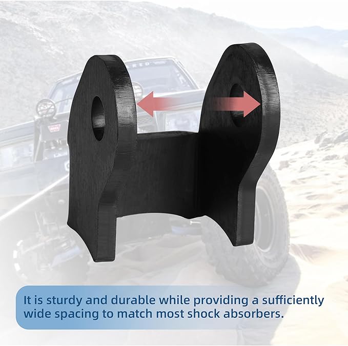 2-Piece Set Heavy Duty Shock Mount Bracket, Shock Brackets for Off-Road Trailers, Thick Welded