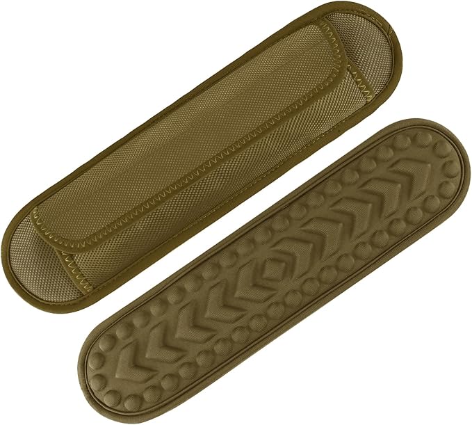 FIEL 2 Pack 3D Cushion Air Breathable Universal Shoulder Strap Pad, for Shoulder Bags (Khaki)