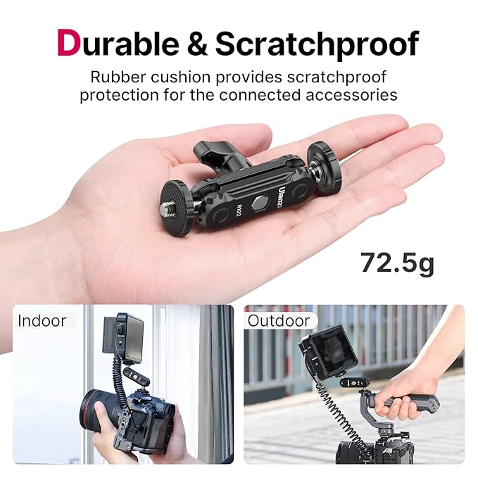 Ulanzi U Rig Pro Video Rig for iPhone, Phone Stabilizer Rig w Triple Cold Shoe Mount+ Magic Arm with Double Ballhead 1/4" Screw