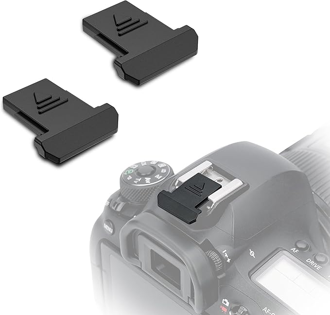 Hot Shoe Cover JJC Camera Hot Shoe Cap Protector for Canon T7 T6 T5 T3 XS T7i T6s T6i T5i T4i 90D 80D 77D 70D 7D Mark II 7D 6D Mark II 6D 5DS 5D Mark IV 1Dx Mark II 1Ds Mark III EOS M6 Mark II -2 Pack