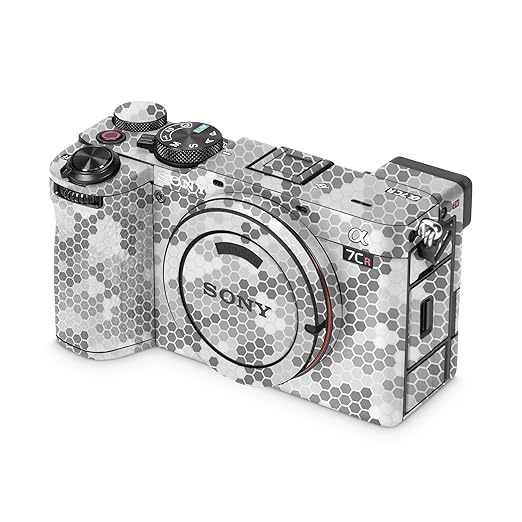 Camera Skin Compatible with Sony Alpha 7CR Camera (2023) - Camo Hexadots - Premium 3M Vinyl Protective Wrap Decal Cover - Easy to Apply | Crafted in The USA by MightySkins