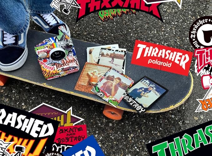 Polaroid Now 3rd Generation I-Type Instant Film Camera - Thrasher Edition - Camera Only No Film (9187)