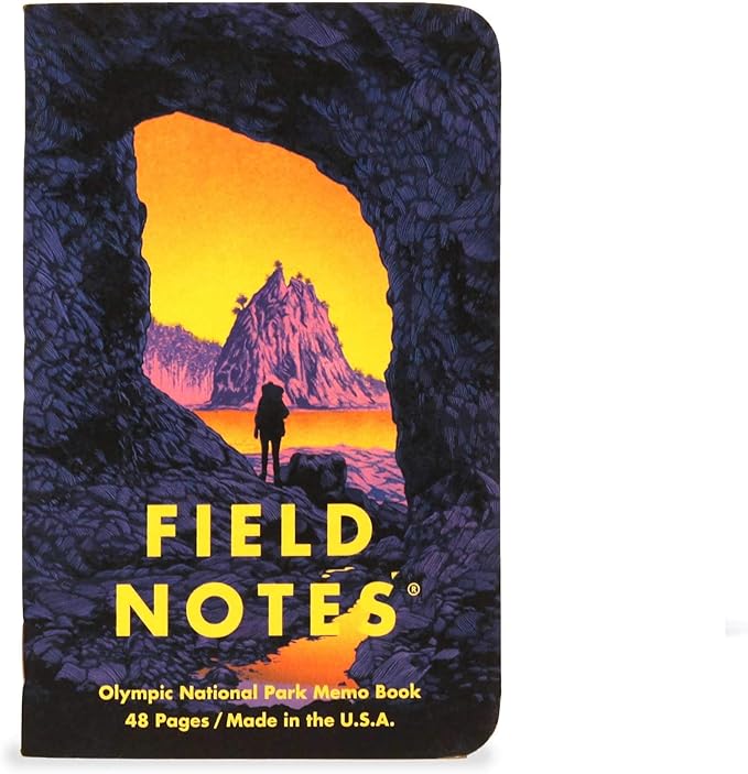 Field Notes: National Parks Series (Series E - Denali, Cuyahoga, Olympic) - Graph Paper Memo Book 3-Pack - 3.5 x 5.5 Inch