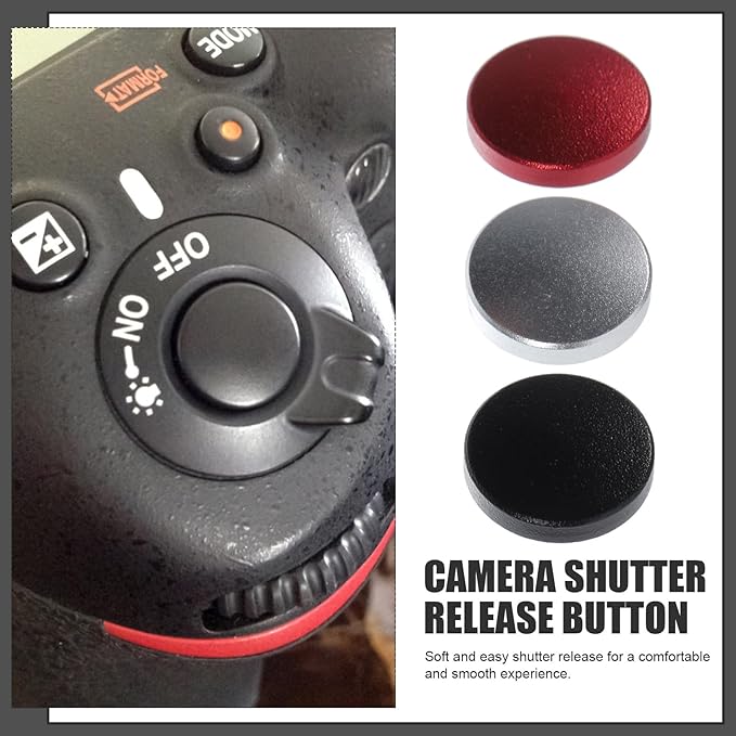 HOMSFOU Camera Shutter Release Button Replacement Lightweight Soft Camera Button for Precise Photography Control Compact 0.39In Accessory