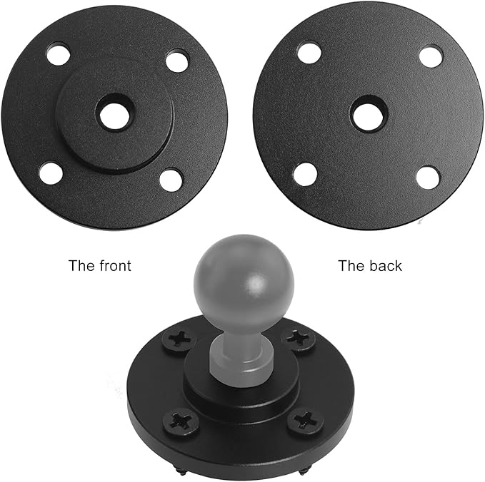 LUORNG 2 Set 1/4 inch Thread Tripod Adapter Holder Mount Plate Wall Mount Universal Wall Mount Mic Bracket Aluminium Alloy for Monitor Light Flash DSLR Camera Diameter 40mm 1/4 Hole