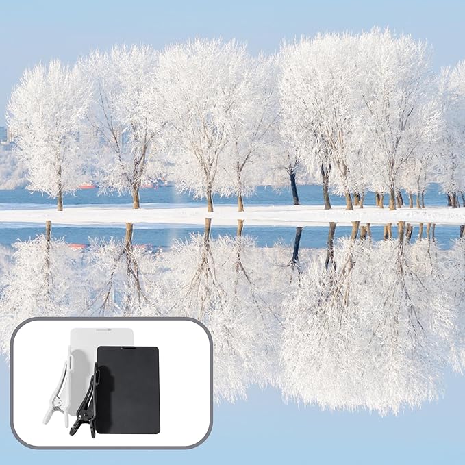 2 PCS Smartphone Camera Mirror Reflection Clip Kit, Mirror Reflection Clip for Smart Phone Camera, Mirror Effect Lens for Outdoor Travel Photography and Creative Selfies
