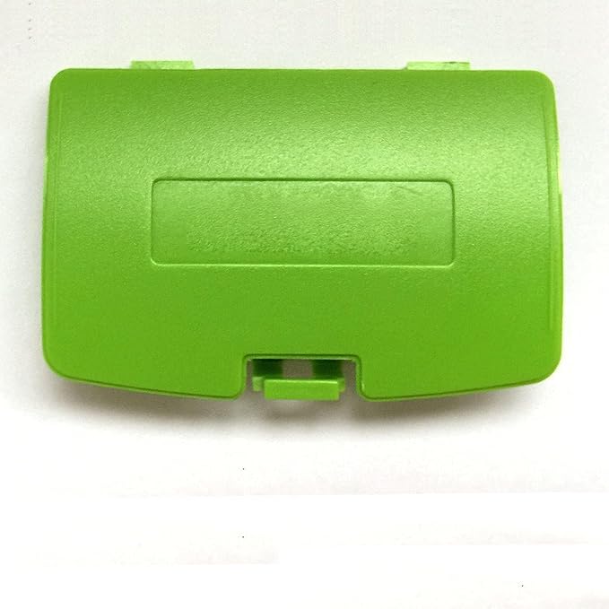 Battery Back Door Cover Lid + Glass Screen Lens for Gameboy Color GBC Replacement (Green)