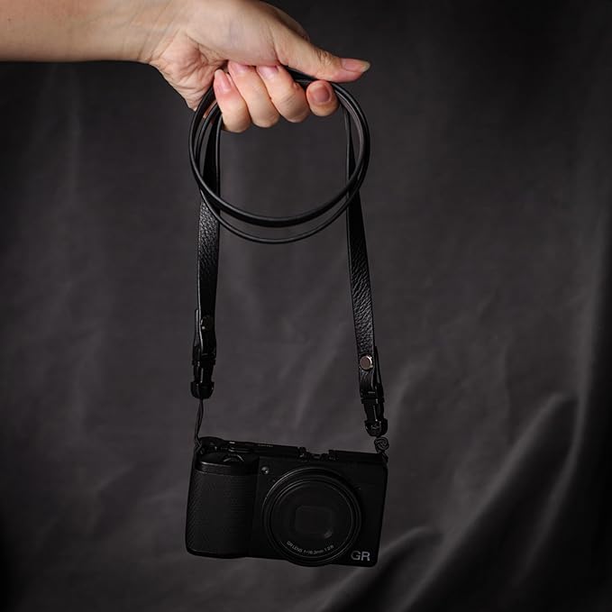 DBZZ Vintage Minimalist Leather Camera Neck Shoulder Strap For Ricoh GRIII GR3X GRIV For Leica X1 For Fuji X-half