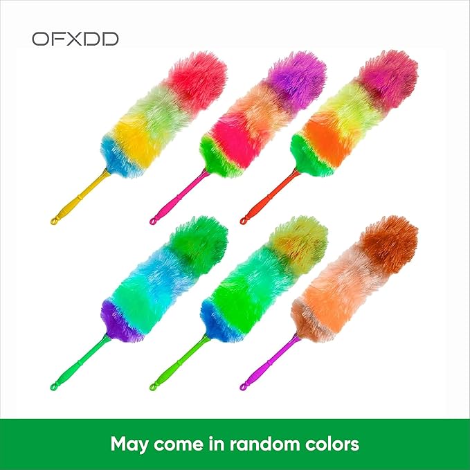 Colorful Static Hard Bristle Dusters for Cleaning - Heavy Duty Magnetic Dust Brush Furniture - Antistatic Cleaning Soft Supplies Dusting