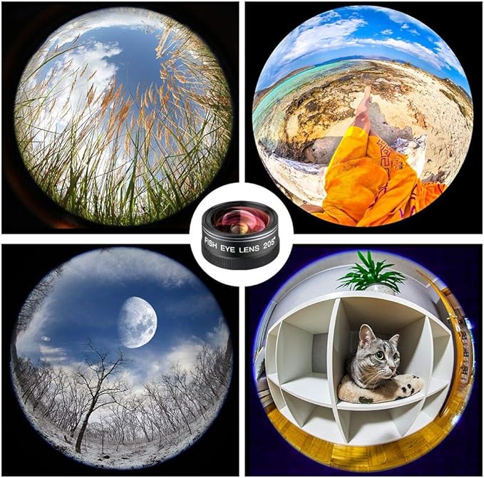 Phone Camera Lens Kit for iPhone, Android, 20X Telephoto Zoom Lens, Phone Wide Angle & Macro Lens, Fisheye, CPL Lenses Compatible with iPhone 12 11 X Xs XR 8 7 6 Plus Samsung and Other Smartphone