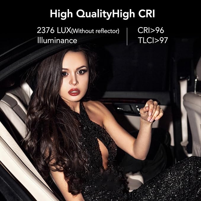 M60 Handle LED Video Light with Soft Box Protable Mini COB LED Bi-Color 2500-8500K CRI≥95 TLCI≥97 Built-in 3400mAh Battery Photo Studio Lights Vlog Shoot Fill Lighting 8 Scenes (M60 with Soft Box)