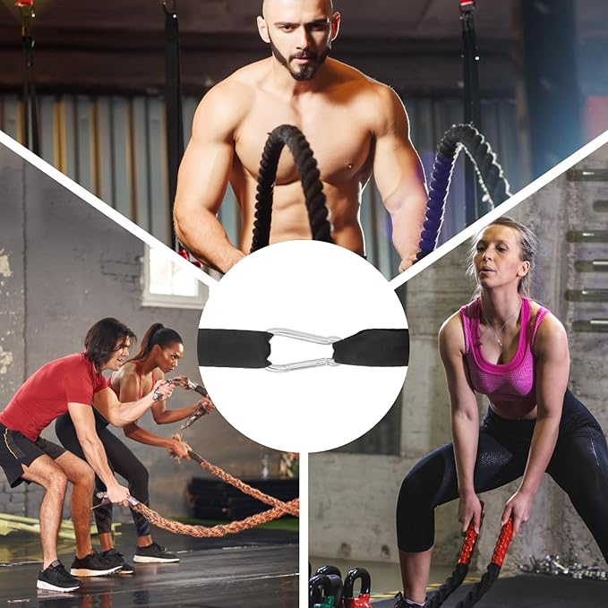 Battle Rope Anchor Strap Kit Accessories for Home Gym Outdoor Muscle Workout Equipment