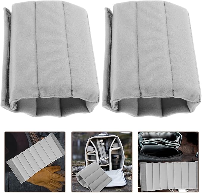 6 Pcs Camera Bag Divider Plug-in:Dividers Shockproof Protecting Camera Lens for Bag Organizer-Inserts with Suede Roller Partition and Side Pocket for Travel Photography Enthusiast Professional