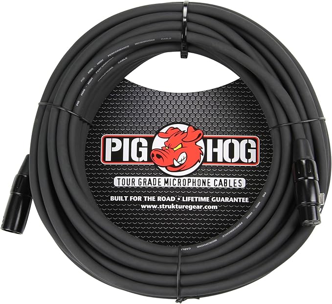 Pig Hog 8mm XLR Microphone Cable 100ft