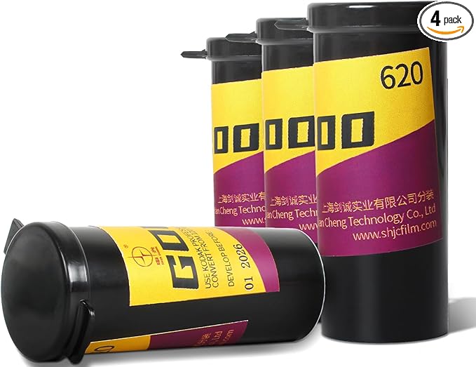 eTone 620 Roll Film ISO 200 Professional Gold 200 Color Negative Film 01-2026 Qty: 4 Rolls