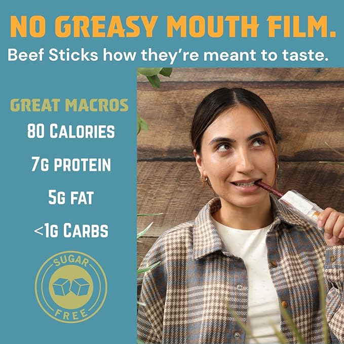Highpoint Protein Original Oak Fired Beef Stick, 20 CT (Pack of 1)