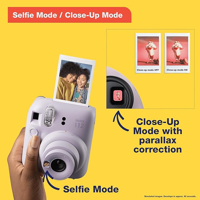Fujifilm Instax Mini 12 Instant Camera Clay White