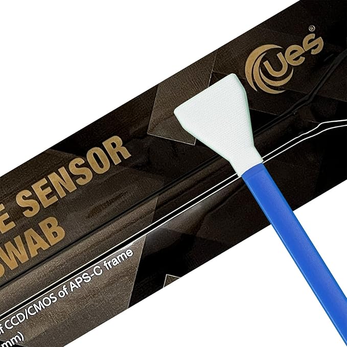 UES APSC16 Digital Camera APS-C Sensor Cleaning Kit, Compatible with Sony, Nikon, Canon DSLR Reflex & Mirrorless Cameras CCD & CMOS Sensor Clean: 14pcs 16mm APS-C Swabs + 15ml Sensor Cleaner Solution