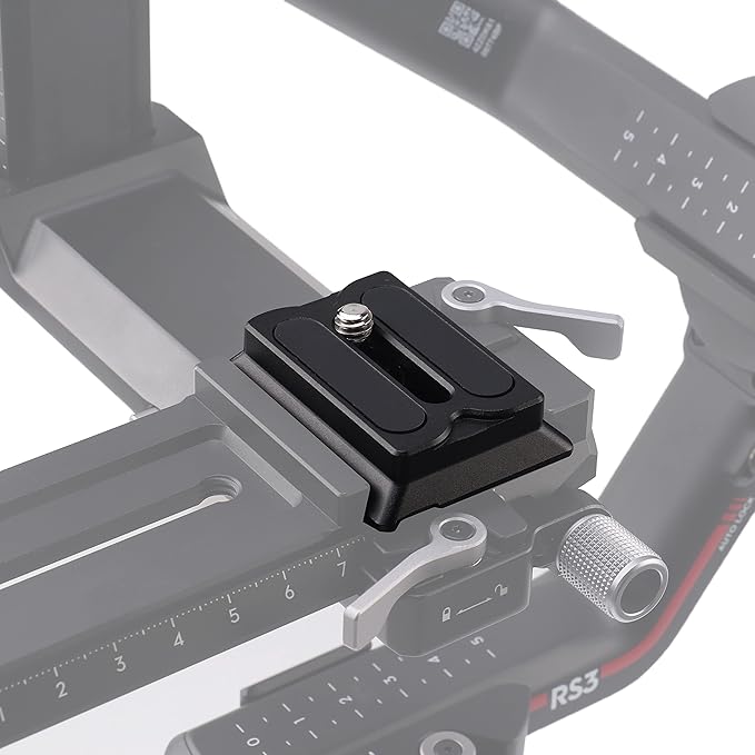 Hersmay Upper RS4 Quick Release Plate for DJI Ronin RS4 Mini /RS4 Pro/SC 2 / RSC 2 / RS 3 / RS 3 Pro Gimbal Accessories Mounting Plate for Mirrorless Camera Fit Arca-Swiss Standard