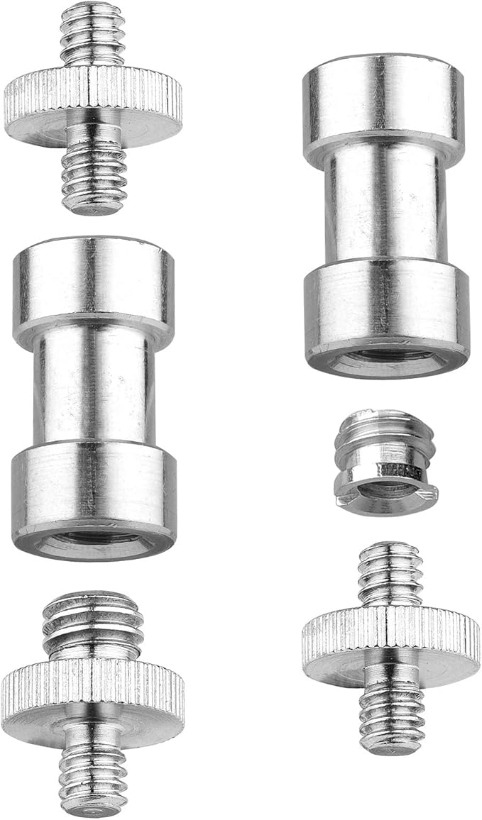 Camera Mount Screw, ChromLives 1/4 to 3/8 Tripod Screw Adapter,1/4 Screws,3/8-20 Thread Converter Adapter,Camera Hot Shoe Mount Adapters for Monopod,Ballhead Flash Light,22Pack