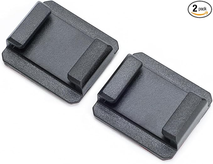 VRIG 2 Packs Plastic Cold Shoe Mount Adapter with Adhesive Stickers, Cold Shoe Bracket Adapter for Camera Cage Flash LED Monitor Cold Shoe Adapter
