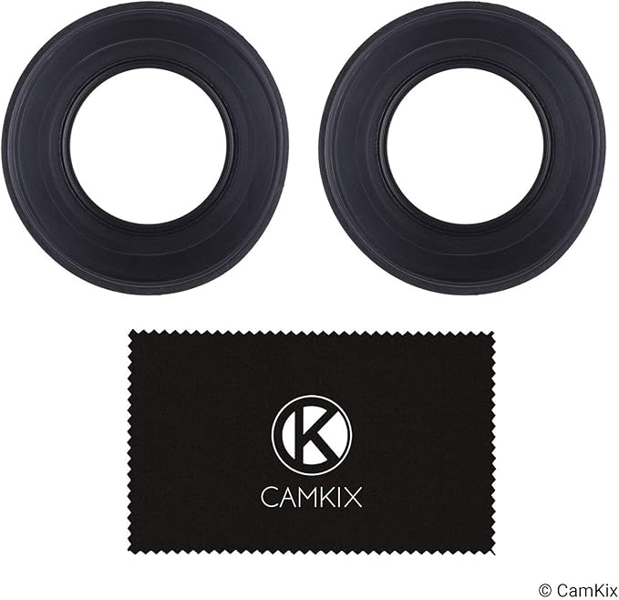 72mm Camera Lens Hood - Rubber - Set of 2 - Collapsible in 3 Steps - Sun Shade/Shield - Reduces Lens Flare and Glare - Blocks Excess Sunlight for Enhanced Photography and Video Footage