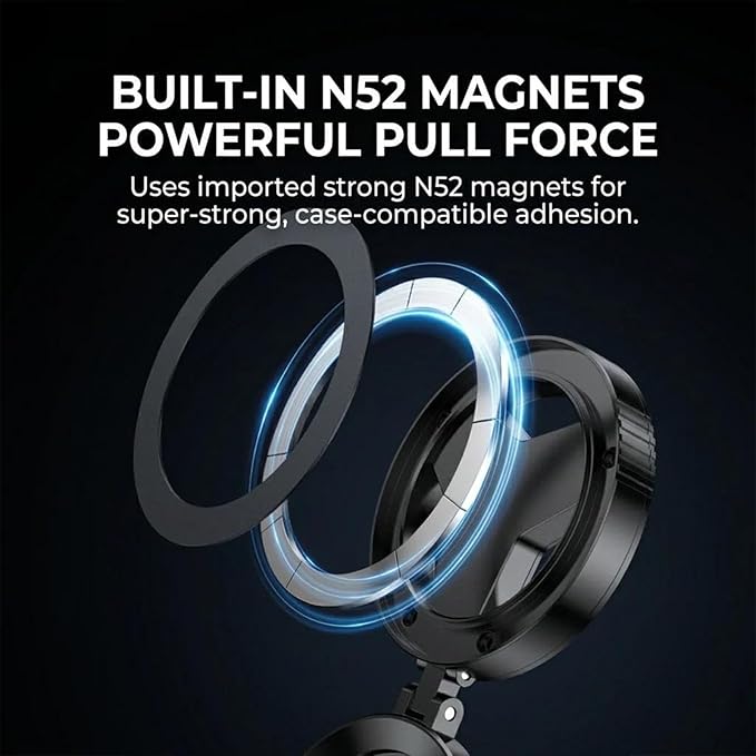 Anti-Glare Magnetic Phone Filter, Magnetic Anti-Glare CPL Polarizing Filter for Phone, Reduces Reflections & Enhances Colors, Professional 52mm Polarizing Filter (1 PC)