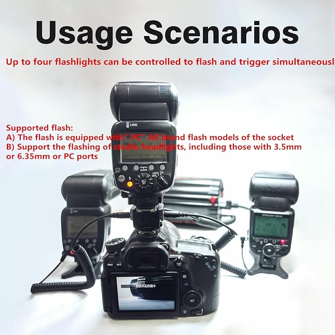 DY-T3C Set Style Multi-Functional hot Shoe Adapter, Single-Lens Reflex Camera Universal Flash Expansion Accessory/ Also Applicable Mini Camera Flash Height-Increasing Conversion Accessories