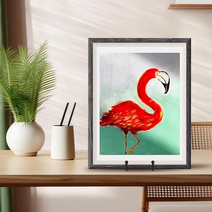 Large Plate Holder Display Stand - 12 inch Super Tall Big Plate Stands for Heavy Duty Display - Metal Picture Frame Stand - Tabletop Easel Stand for Decorative Platter | Plaque | Book - 2 Pack - Black