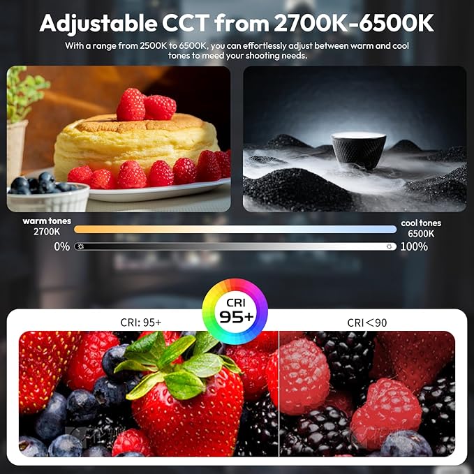 ULANZI UA20 Inflatable Tube Light, 20W Bi-Color Magnetic LED Air Tube Video Light Wand for Photography, 2700K-6500K CRI95+ 1/4" Mount Portable Inflatable Lights Bar for Photo/Vlog/Live Stream/Painting