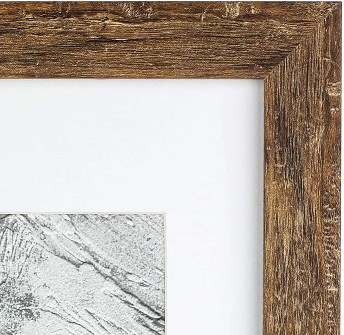 kennethan 11x14 Picture Frame - Rotten Brown, 6 Pcs Set, Displays 8x10 or 11x14 Pictures on Wall
