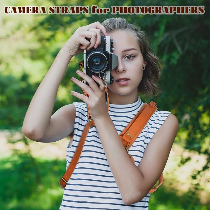 Leather Camera Harness for 1 Camera,Single Camera Strap for Photographers,Camera Shoulder Strap Quick Release DSLR